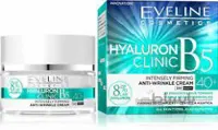 کرم آبرسان هیالورون و ویتامین B5 اولاین Eveline Hyaluron Clinic +40 حجم 50 میلی لیتر