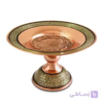 شیرینی خوری مس و خاتم 20 سانتی