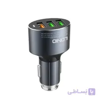 شارژر فندکی الدینیو مدل C703Q همراه با کابل Type-C ا LDNIO C703Q Car Charger With USB-C Cable