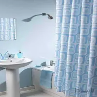 پرده حمام 140*190 رزین تاژ طرح Dimple