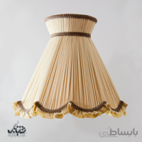 شید آباژور مدل سارینا کرم با زه قهوه ای قطر40 cm – سرپیچ E27