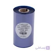 ریبون رنگی آرمور AWR460 فرانسوی - پرمیوم وکس 110x300 - آبی
