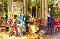 نخ و نقشه آماده تابلوفرش شاعر جوان کد 1022