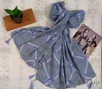 شال نخی یاسی بهاره