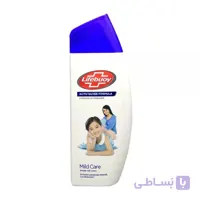 شامپو بدن لایف بوی ۳۰۰ml حاوی کرم شیر با فرمول پیشرفته محافظت از میکروب Lifebuoy body wash mild care