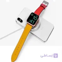 شارژر بی سیم دو کاره کوتچی مدل WS-17 Mini 2in1 مناسب برای شارژ گوشی و اپل واچ