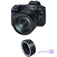 دوربین بدون آینه کانن مدل Canon EOS R به همراه لنز EF 24-105mm و مبدل EF-EOS R