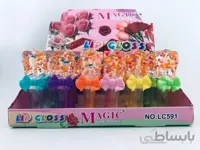 برق لب طرح گل رز مجیک کد LC591