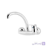 شیر ظرفشویی دیواری کروم مدل تیرداد برند تیرگان