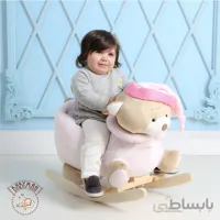 راکر کودک خرس تدی رنگ صورتی