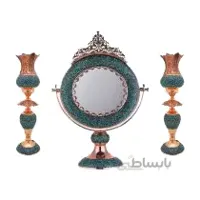 ست اینه و شمعدان فیروزه کوب کد F 08