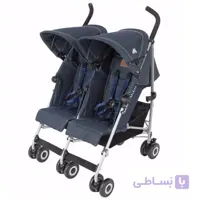 کالسکه دو قلو نوزاد مک لارن Maclaren مدل تریمف جدید طرح جین