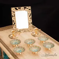 ست هفت سین برنجی میناکاری کد 1105