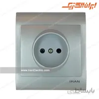پریز برق ساده ایران نقره ای