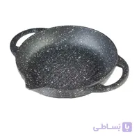 تابه وک گریل چدن نالینو سایز 24 مدل Teyam زیره چوبی بدون درب