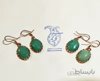 گوشواره مس نگین دار کد 490316