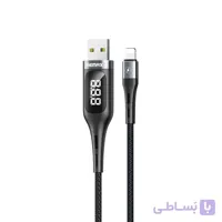 کابل تبدیل USB به لایتنینگ نمایشگر LED دار برند ریمکس مدل RC-096i