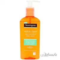 ژل شستشوی صورت ضد لک visibly clear نیتروژنا | ضد جوش، ضد لک برای پوست چرب | 200 میل ا Neutrogena visibly clear spot proofing daily wash 200ml