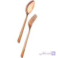 ست قاشق و چنگال مسی ارتفاع 19 سانتی مترکد C-152