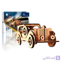 پازل سه بعدی چوبی 57 تکه مدل ماشین فورد پرشنگ Pershang Wooden Ford 3D Puzzle_ اسباب بازی
