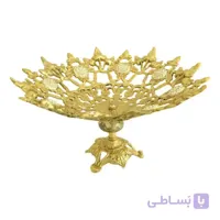 میوه خوری برنزی طرح برگی سایز کوچک کد ۱۰۷۳