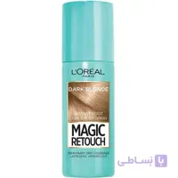 اسپری رنگ (کانسیلر) ریشه مو لورال مدل Magic Retouch | رنگ Dark Blonde | حجم ۷۵ میل ا L'Oréal Magic Retouch Spray 75ml - Dark Blonde