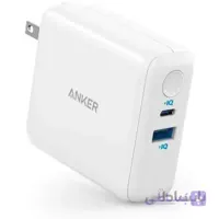 پاور بانک و شارژر دیواری انکر مدل A1624 با ظرفیت 5000 میلی آمپر ساعت ا Anker A1624 PowerCore III Fusion 5000 mAh Power Bank & Wall Charger