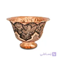 کاسه قلمزنی گل و مرغ سایز متوسط ا قیمت به شرط خرید تیمی