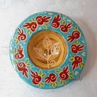 کاسه لبه دار دستساز هفترنگ طرح ۲