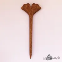 گیره مو چوبی طرح برگ