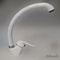 شیر سینک نیکان مدل سفید کروم ا Nikan White Chrome sink Faucet