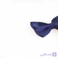 پاپیون ساده مردانه ساتن رنگ سرمه ای BT1061