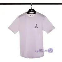 تيشرت نخي جردن يقه گرد | سفيد 411