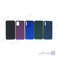 قاب گوشی سامسونگ A02S قاب سیلیکون اصلی مدل خشابی با محافظ لنز دوربین A02S قاب سیلیکونی A02S محافظ کاور Original Silicone Case Sliding Camera Lens Protector Shockproof Anti-Scratch Cover for Samsung A02S
