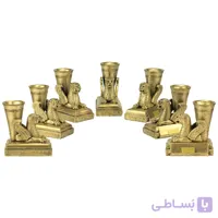 مجموعه ظروف هفت سین 7 پارچه تندیس و پیکره شهریار طرح ریتون شیر کد HS140