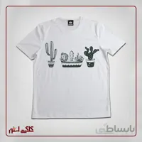 تیشرت سفید طرح کاکتوس CF1002