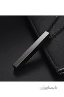 عکس گردنبند استیل مردانه برند The Collection رنگ مشکی کد ty126886372