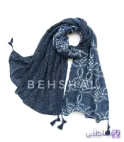 شال نخ پنبه پاییزه وارداتی منگوله دار
