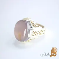 انگشتر نجفی نگین عقیق کبود یمنی