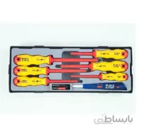 سری پیچ گوشتی تخت و چهار سو عایق 1000 ولت 7 عددی فورس – FORCE مدل T20712N