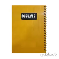 دفتر یادداشت متالیک 100 برگ سیمی جلد طلقی PP