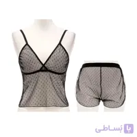 لباس خواب تور حریر تاپ و شورت سیسنت 5070