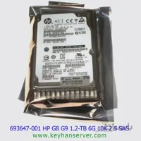 هارد HP G8 G9 1.2TB 6G 10K 2.5 SAS پارت نامبر ۶۹۷۵۷۴-B21