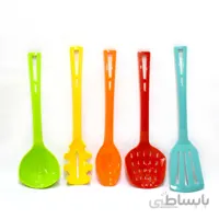 ست کفگیر ملاقه آیدا رنگی
