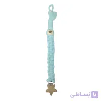 بند پستانک مکرومه آبی