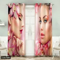 پرده پانچی چاپی طرح چهره کد ۹۶۵