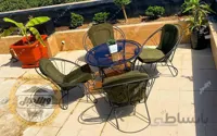 مبل باغی فلزی مدل شعاعی (اقتصادی)