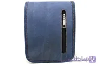 کیف دوشی چرم طبیعی اسپرت آبی