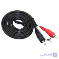 کابل یک به دو صدا ۱٫8m ا ۳٫۵mm Stereo Jack Male to 2 RCA Male Audio Cable