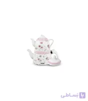 کتری و قوری لعابی رنگی عرشیا مدل TK145-2337 کد 93889